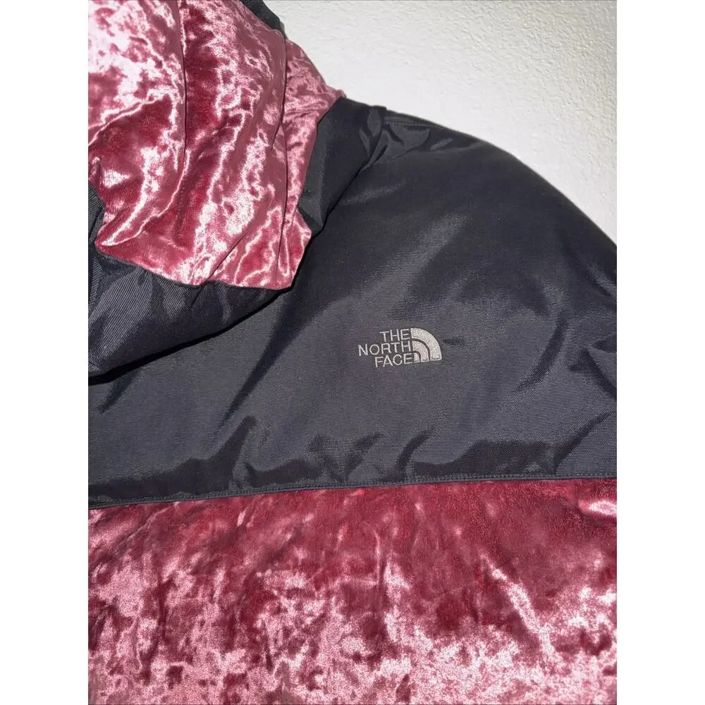 The North Face Black Series Velvet Nuptse Urban regal red down pink Size S